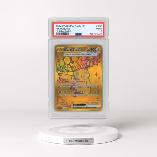 2024 Pokémon Sv8a-Terastal Fest EX #236 Pikachu EX - Holo Ultra Rare (PSA 9 MINT)