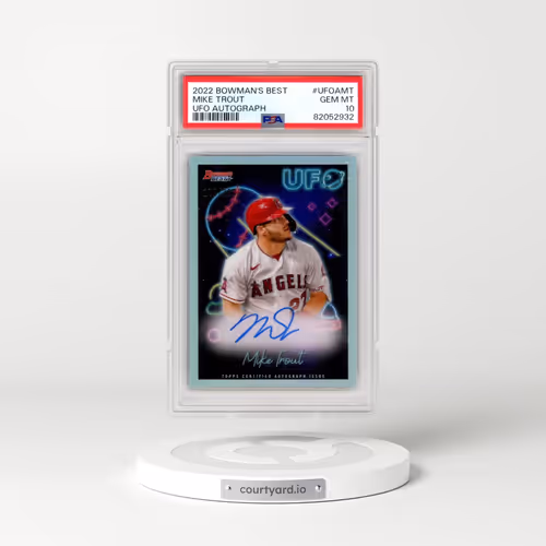2022 Bowman's Best Ufo Autographs #UFOAMT Mike Trout (PSA 10 GEM MINT)