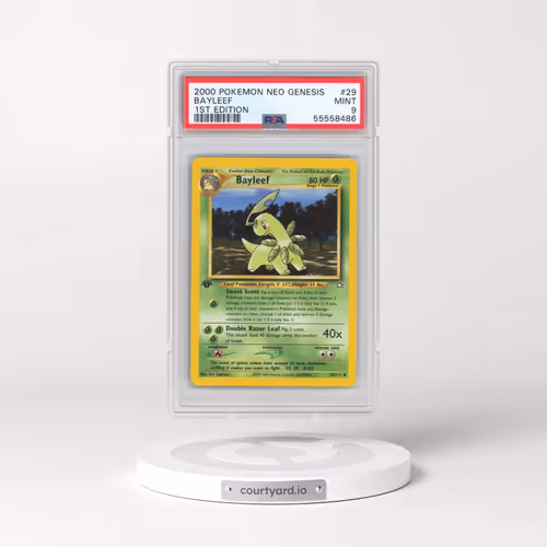2000 Pokémon Neo Genesis #29 Bayleef - 1st Edition (PSA 9 MINT)