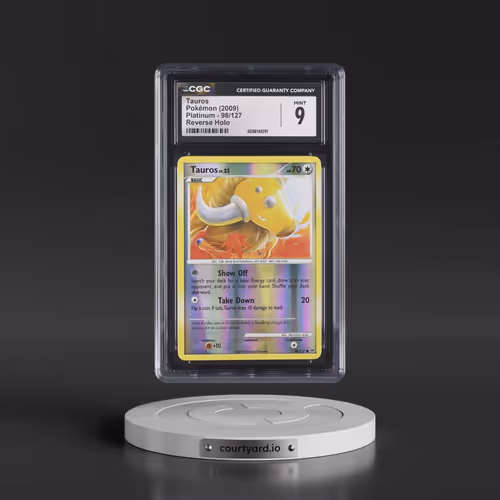2009 Platinum #98/127 Tauros - Reverse Holo (CGC 9 MINT)