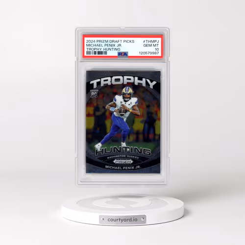 2024 Panini Prizm Draft Picks Trophy Hunting #THMPJ Michael Penix Jr. (PSA 10 GEM MINT)