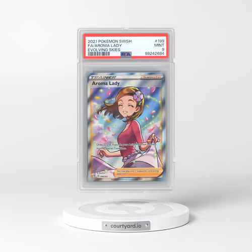 2021 Pokémon Sword & Shield Evolving Skies #199 Aroma Lady - Full Art (PSA 9 MINT)