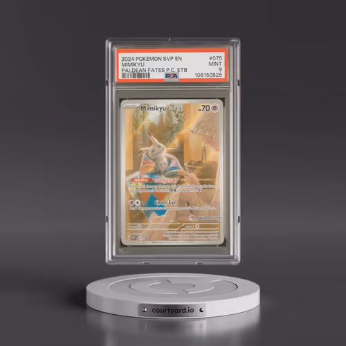 2024 Pokémon Svp EN-SV Black Star Promo #075 Mimikyu - Paldean Fates Pokemon Center Elite Trainer Bo