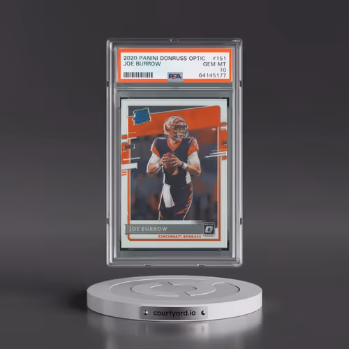 2020 Panini Donruss Optic #151 Joe Burrow (PSA 10 GEM MINT)