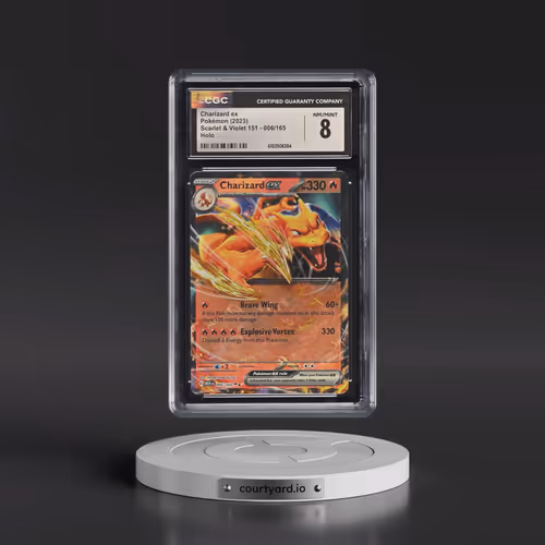 2023 Scarlet & Violet 151 - MEW EN #006/165 Charizard ex - Holo (CGC 8 NM-MT)