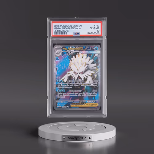 2025 Pokémon Meg EN-Mega Evolution #157 Mega Abomasnow EX - Holo Ultra Rare (PSA 10 GEM MINT)