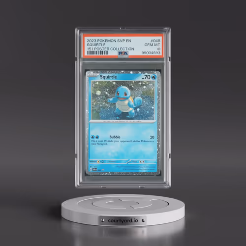 2023 Pokémon Svp EN-SV Black Star Promo #048 Squirtle - 151 Poster Collection (PSA 10 GEM MINT)