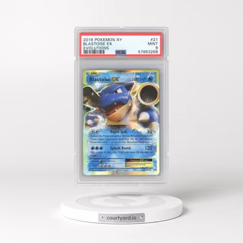 2016 Evolutions #21 Blastoise EX - Holo (PSA 9 MINT)