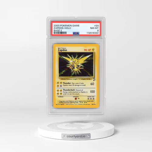 2000 Pokémon Game Base II #20 Zapdos - Holo (PSA 8 NM-MT)