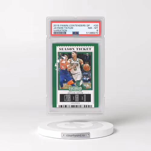 2019 Panini Contenders Draft Picks #20 Jayson Tatum - Variation (PSA 8 NM-MT)