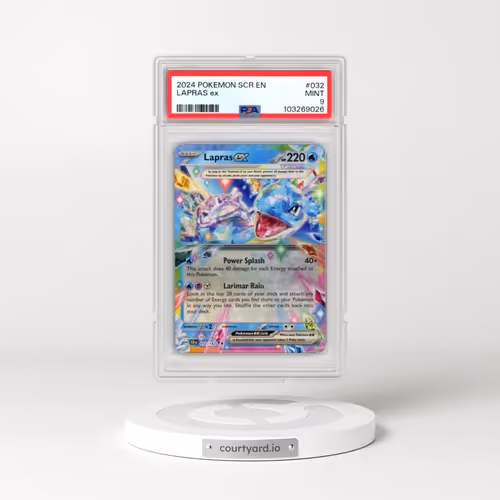 2024 Pokémon Scr EN-Stellar Crown #032 Lapras EX - Holo (PSA 9 MINT)