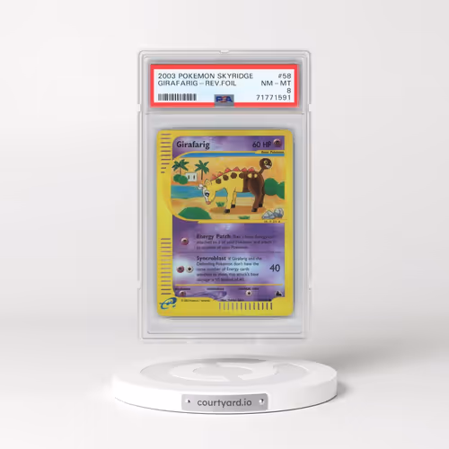 2003 Pokémon Skyridge #58 Girafarig - Reverse Foil (PSA 8 NM-MT)