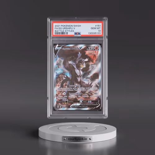 2021 Pokémon Sword & Shield Battle Styles #151 Single Strike Urshifu V - Holo Full Art (PSA 10 GEM M