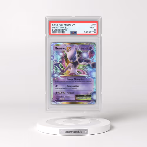 2016 Pokémon XY Evolutions #52 Mewtwo EX - Holo (PSA 9 MINT)
