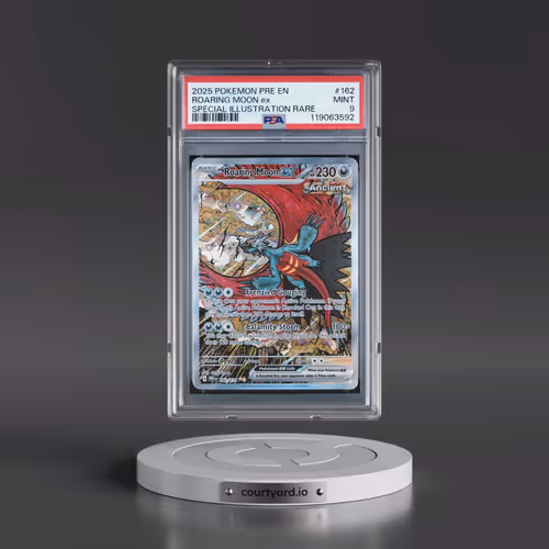 2025 Pokémon Pre EN-Prismatic Evolutions #162 Roaring Moon EX - Holo Special Illustration Rare (PSA