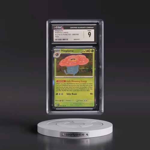 2023 Scarlet & Violet 151 - MEW EN #045/165 Vileplume - Holo (CGC 9 MINT)