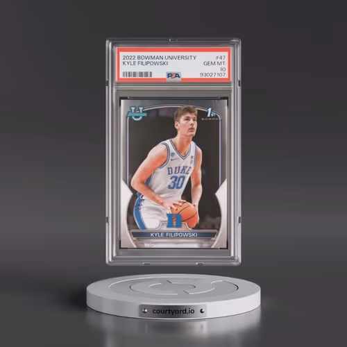 2022 Bowman Chrome University #47 Kyle Filipowski (PSA 10 GEM MINT)