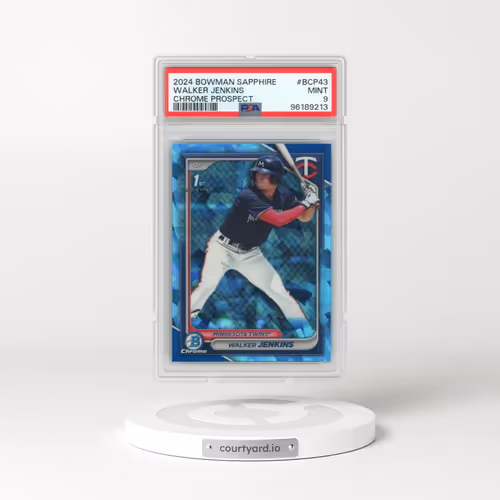 2024 Bowman Sapphire Edition Chrome Prospects #BCP43 Walker Jenkins (PSA 9 MINT)