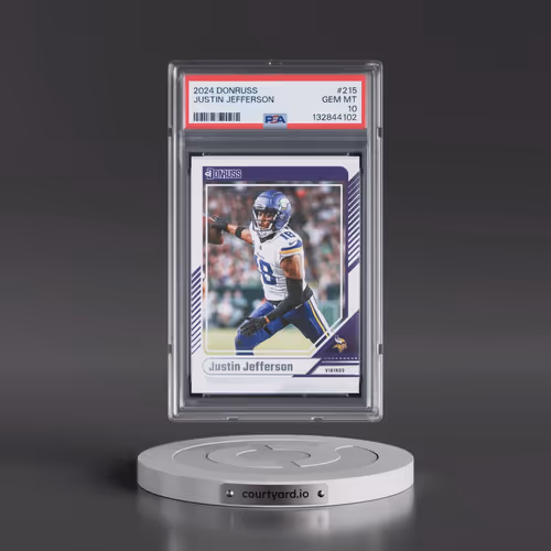 2024 Panini Donruss #215 Justin Jefferson (PSA 10 GEM MINT)