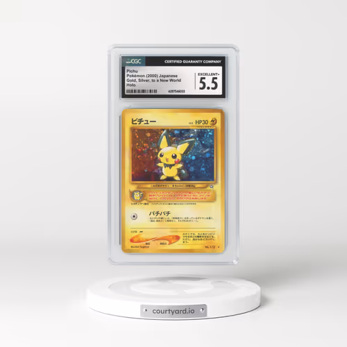 2000 Japanese Gold, Silver, to a New World... #172 Pichu - Holo (CGC 5.5 EX+)