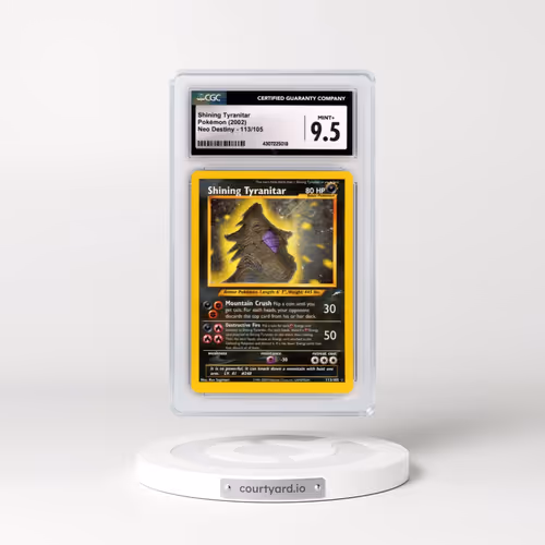 2002 Neo Destiny #113/105 Shining Tyranitar - Holo (CGC 9.5 MINT+)