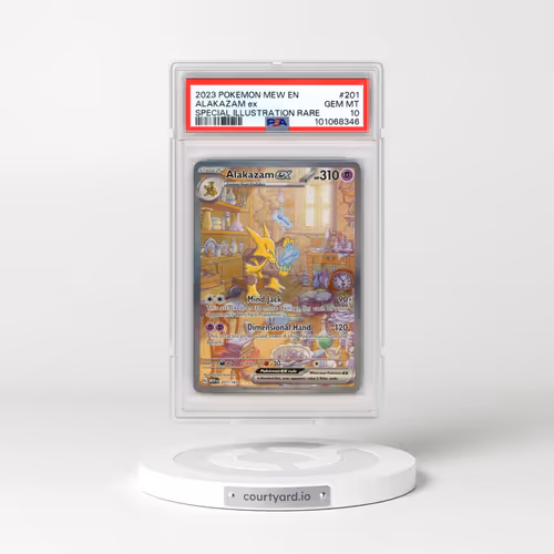 2023 Pokémon Mew EN-151 #201 Alakazam EX - Holo Special Illustration Rare (PSA 10 GEM MINT)