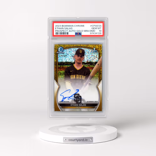 2023 Bowman Chrome Prospect Autographs #CPAESS Ethan Salas - Gold Mini Diamond (PSA 10 GEM MINT)