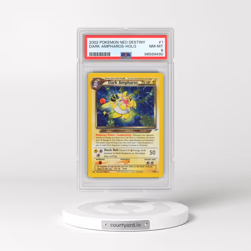 2002 Pokémon Neo Destiny #1 Dark Ampharos - Holo (PSA 8 NM-MT)