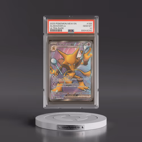 2023 Pokémon Mew EN-151 #188 Alakazam EX - Holo Ultra Rare (PSA 10 GEM MINT)