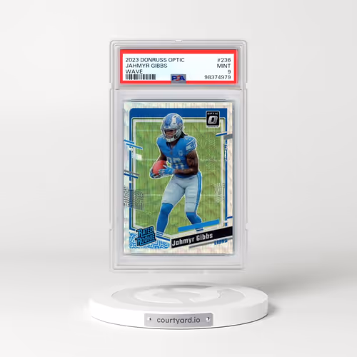 2023 Panini Donruss Optic #236 Jahmyr Gibbs - Wave (PSA 9 MINT)