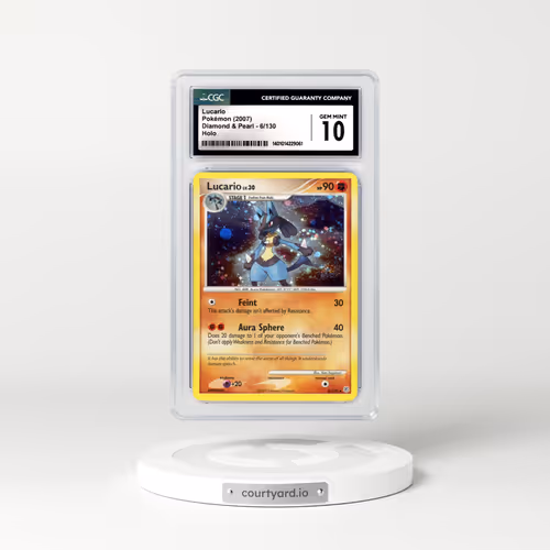 2007 Diamond & Pearl #6 Lucario - Holo (CGC 10 GEM MINT)