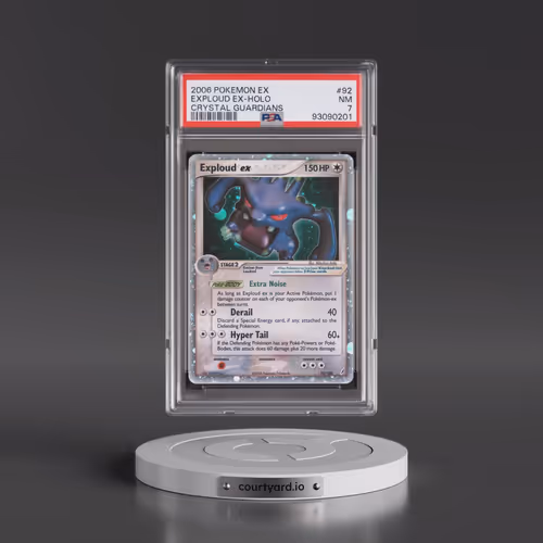 2006 Pokémon EX Crystal Guardians #92 Exploud EX - Holo Holo (PSA 7 NM)