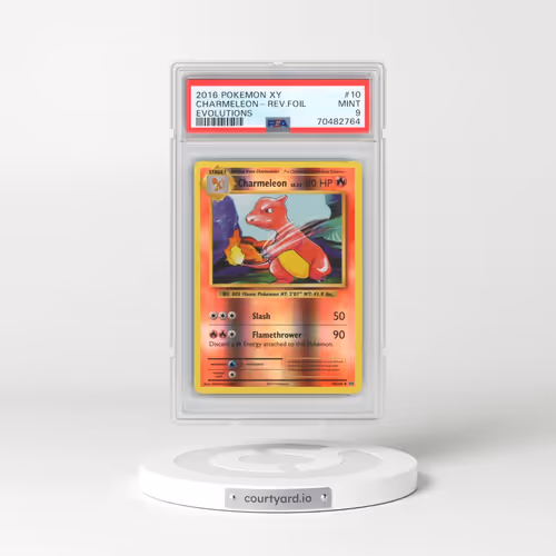 2016 Pokémon XY Evolutions #10 Charmeleon - Reverse Foil (PSA 9 MINT)