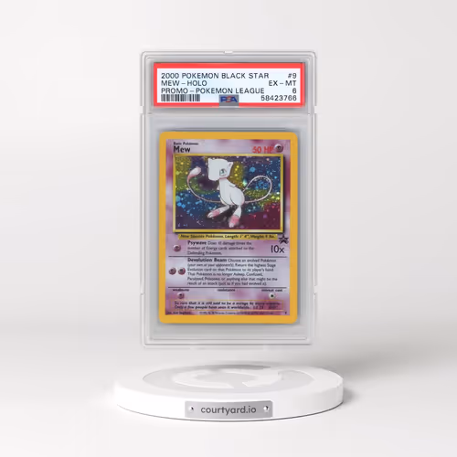 2000 Pokémon Promo Black Star #9 Mew - Holo Pokemon League (PSA 6 EX-MT)