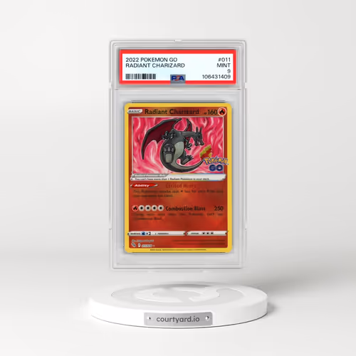 2022 Pokémon Go #011 Radiant Charizard - Holo (PSA 9 MINT)