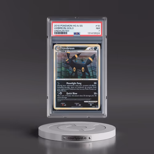 2010 Pokémon Heartgold & Soulsilver Undaunted #10 Umbreon - Holo (PSA 7 NM)