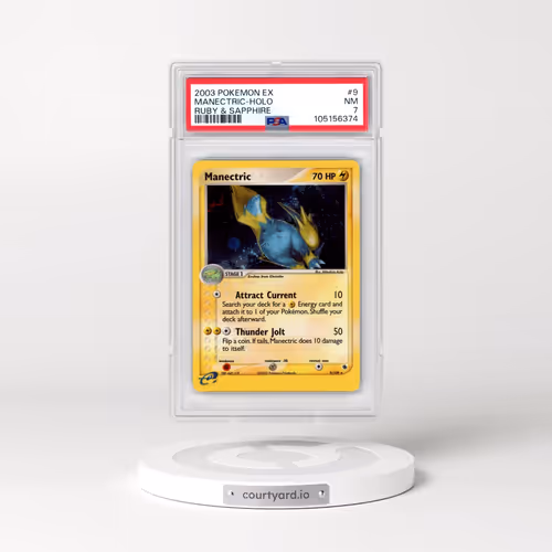2003 Pokémon EX Ruby & Sapphire #9 Manectric - Holo (PSA 7 NM)