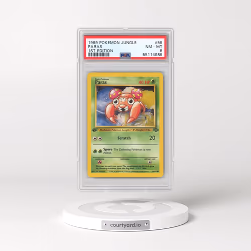 1999 Pokémon Jungle #59 Paras - 1st Edition (PSA 8 NM-MT)