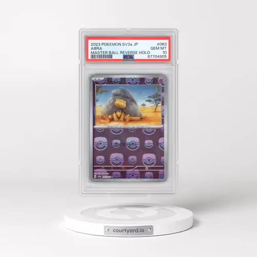 2023 Pokémon Sv2a-Pokemon 151 #063 Abra - Reverse Holo Master Ball (PSA 10 GEM MINT)