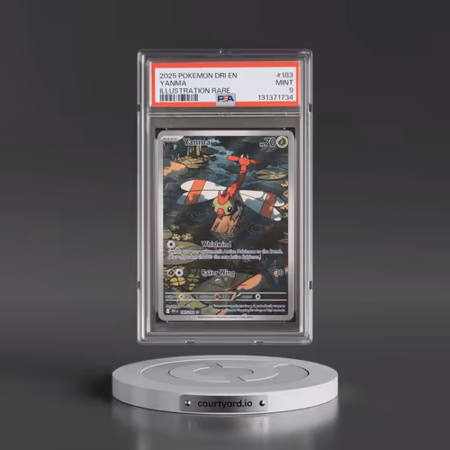 2025 Pokémon Dri EN-Destined Rivals #183 Yanma - Illustration Rare (PSA 9 MINT)