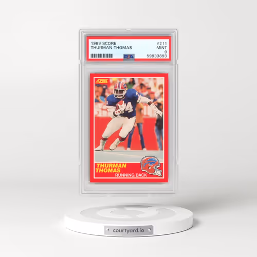 1989 Score #211 Thurman Thomas (PSA 9 MINT)