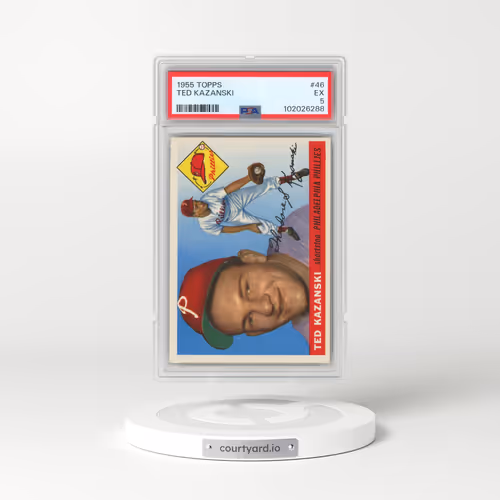 1955 Topps #46 Ted Kazanski (PSA 5 EX)