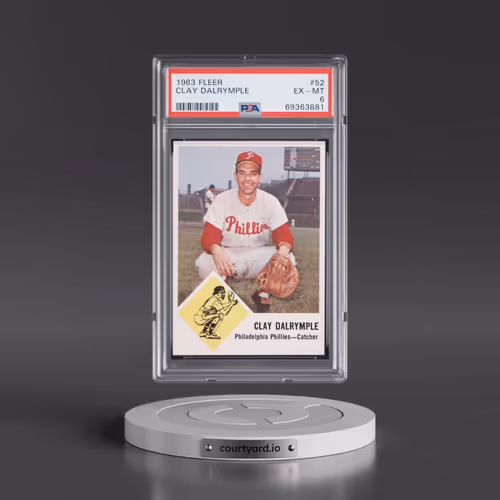 1963 Fleer #52 Clay Dalrymple (PSA 6 EX-MT)