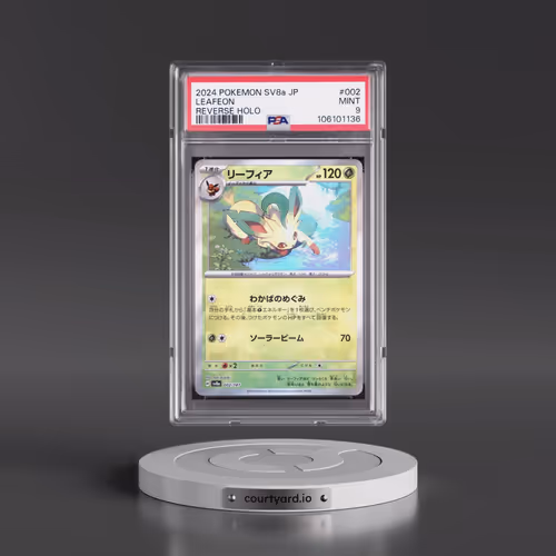 2024 Pokémon Sv8a-Terastal Fest EX #002 Leafeon - Reverse Holo (PSA 9 MINT)
