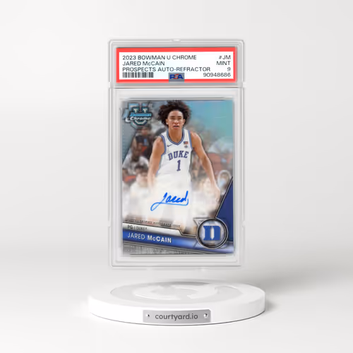 2023 Bowman University Chrome Bowman Chrome Prospects Autographs #JM Jared McCain - Refractor (PSA 9