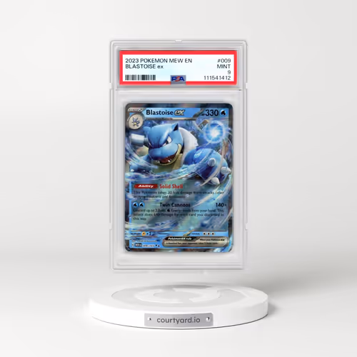 2023 Pokémon Mew EN-151 #009 Blastoise EX - Holo (PSA 9 MINT)