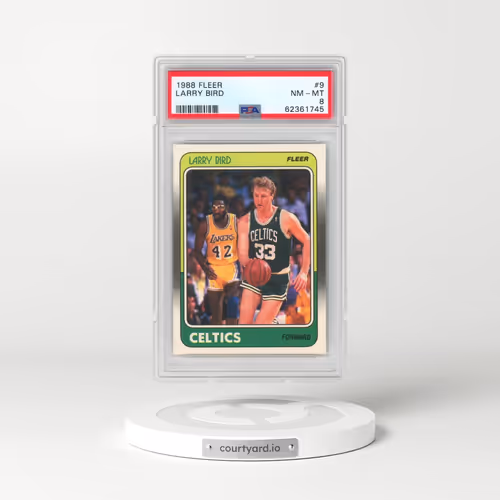 1988 Fleer #9 Larry Bird (PSA 8 NM-MT)