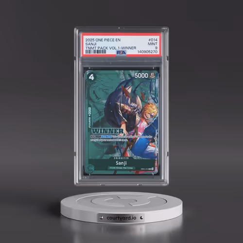 2025 One Piece Tournament Pack Vol.1 #014 Sanji - Winner (PSA 9 MINT)