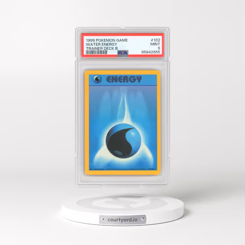 1999 Pokémon Game #102 Water Energy - Trainer Deck B (PSA 9 MINT)