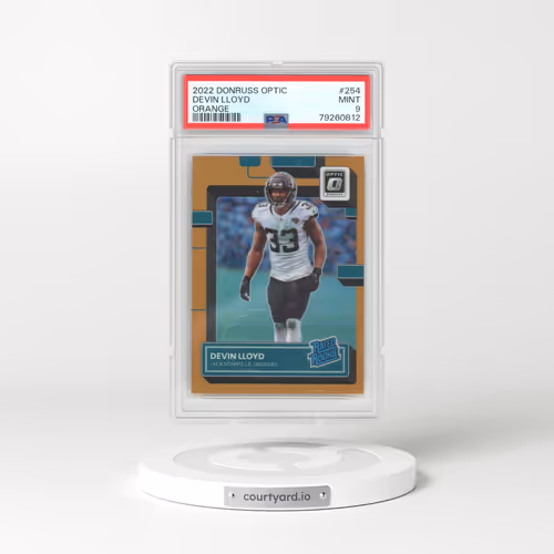 2022 Panini Donruss Optic #254 Devin Lloyd - Orange (PSA 9 MINT)